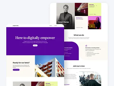 Propportunity | Perception testing ab test bold brand brand identity branding color palette colors concept creative identity innovative modern perception research typography ui user testing ux web design