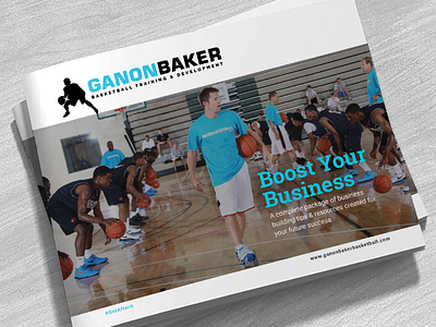 Ganon Baker Basketball Training branding design graphic design layout logo typography