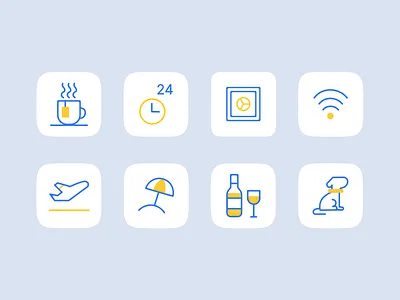 Travel agency app | Icons adventure booking booking app icons illustration mobile mobile app tour tourism travel travel agency travel app trip vacation