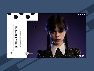 Wednesday - Jenna Ortega adobe photoshop design figma graphic design фигма фотошоп