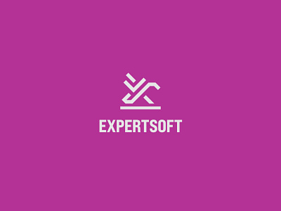 Expretsoft brand brand design brand identity branding brans design chile design expert logo pink purple software
