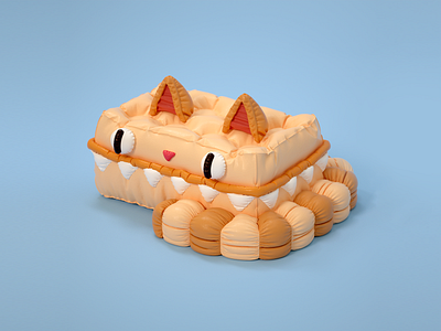 Catony 3d cgi character inflatable marvelous designer rubber sewed toy