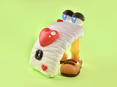 Mr. Ace 3d ace card cgi character inflatable marvelous designer rubber sewed toy