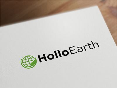 Hollo Earth Logo graphic design logo