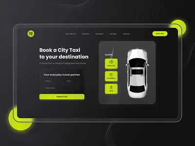Book a Ride graphic design ui web design
