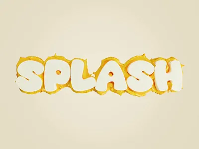 Splash! 3d 3d art animation fluid motion graphics