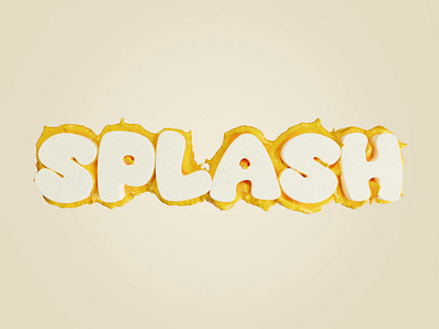 Splash! 3d 3d art animation fluid motion graphics