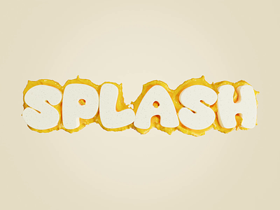 Splash! 3d 3d art animation fluid motion graphics