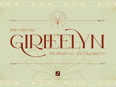 GIREFELYN - Feminine Serif Font design fashion fonts graphic design logo typeface typography