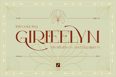 GIREFELYN - Feminine Serif Font design fashion fonts graphic design logo typeface typography