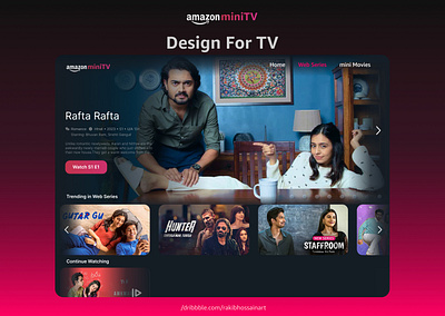 OTT Web Design | Amazon Mini TV | Ui Design | Streaming Platform appdesign branding design graphic design illustration ott apps ott website design streaming app ui ux