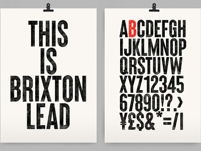 Brixton SVG - Handprinted Typefamily