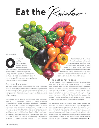 Editorial Layout for Health Article advertisement creative direction graphic design magazine layout