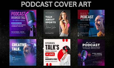 Podcast Cover Art Design branding branding visual design graphic design illustration logo podcast podcast cover podcast cover art podcast cover art design