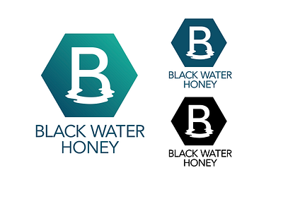 Black Water Honey Logo branding design graphic design logo typography vector