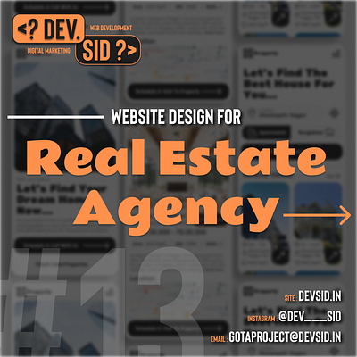 Real Estate Agency Web Design animation branding design devsid digital marketing graphic design inspiration instagram landing page logo property website real estate web design real estate website ui web design