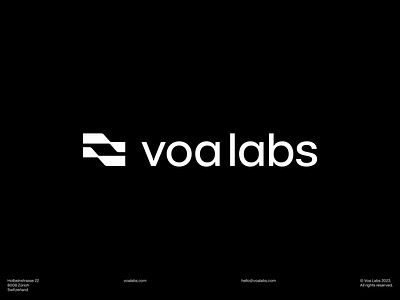 Voa Labs — Brand Identity brand branding logo logo design symbol typography