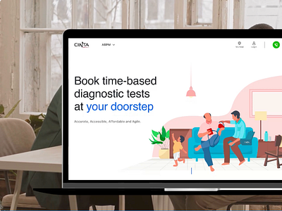 Cinta Medtech app booking design fitness health illustration medical minimal online ui ux website