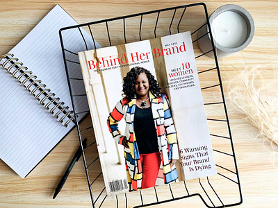 Behind Her Brand Magazine design editorial graphic design magazine typography