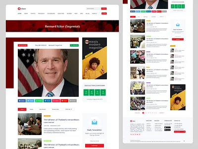 📰 Oxin - News Website Inner Page Ui Design uiux