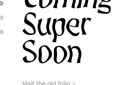 CSS: Coming Super Soon art direction branding design distort distorted distortion effect font hover type ui wiggle