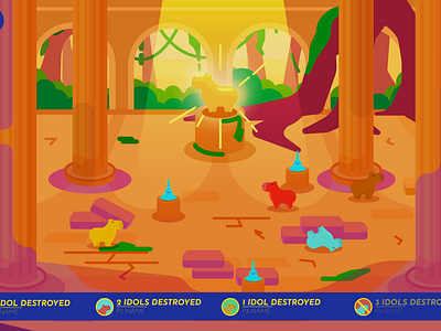 capy island concept art (hide n smash) adobe illustrator concept art design design art designer environment environment design flat flat design game art game design illustration illustrator ui ui design vector