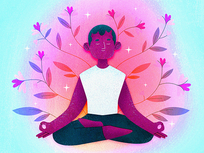 The Best 8 Low Impact Exercises to Increase Longevity aging article editorial graphic design health illustration longevity meditate meditation peace wellness yoga