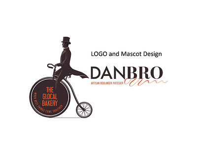 Danbro Bakery LOGO and Mascot | Packaging | Branding branding graphic design logo