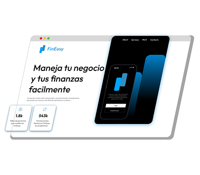FinEasy - Maneja tus finanzas 3d app branding design graphic design illustration product design ui ui design uxui
