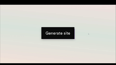 CTA hover animation for a Site Generator animation button call to action clean and minimal design figma hover smart animate ui ux visual design