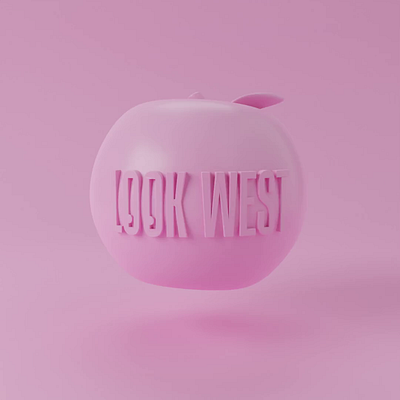 L00k West - Apple Animation 3d branding design graphic design typography