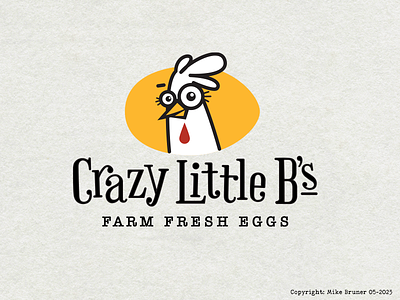 Crazy Little B's eggs-2 branding chicken design design wisely egg farm graphic illustration logo mike bruner vector