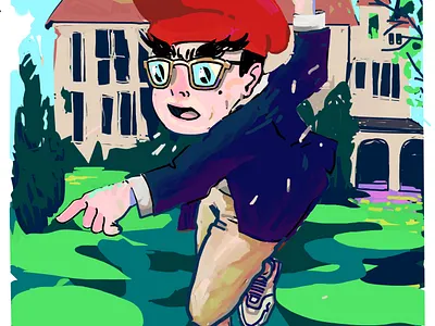 Rushmore creative design graphic design illustration procreate wesanderson