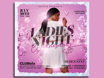 Ladies Night Flyer Template seductive