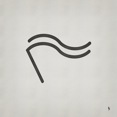 Simple flag logo branding design graphic design illustration logo vector