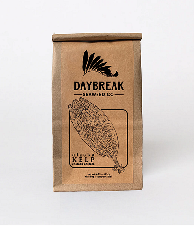 Daybreak Seaweed Co. Package Design & Illustration branding design graphic design illustration package design typography vector