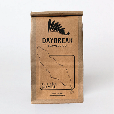 Daybreak Seaweed Co. Package Design & Illustration branding design graphic design illustration package packaging typography vector