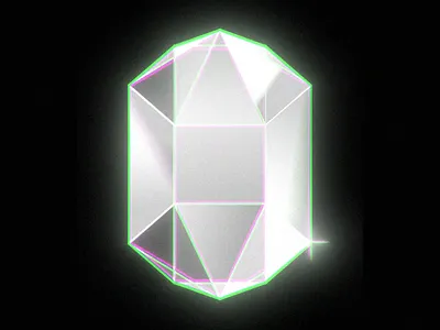 Fake 3d diamond 3d animation branding graphic design logo motion graphics ui
