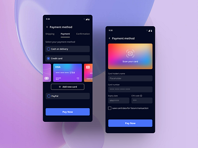 Creditcard Checkout app design graphic design illustration typography ui ux