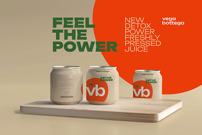 Vega Bottega - Feel The Power branding design graphic design logo packagin