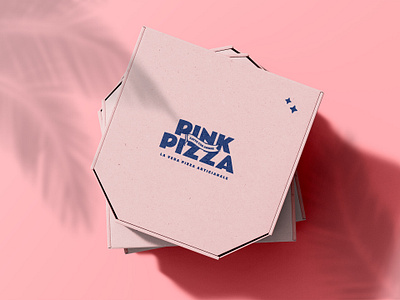 PINK PIZZA Fatto con Amore branding design food graphic design logo pink pinkpizza pizza