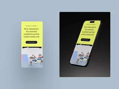 WePresent - Art Direction design interface minimal typography ui website