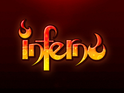 Inferno - logo bar branding graphic design hot illustration logo typography