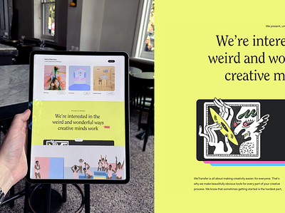 WePresent - Art Direction branding design illustration interface minimal typography ui ux website