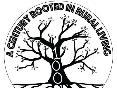 100th anniversary logo 100 logo roots tree