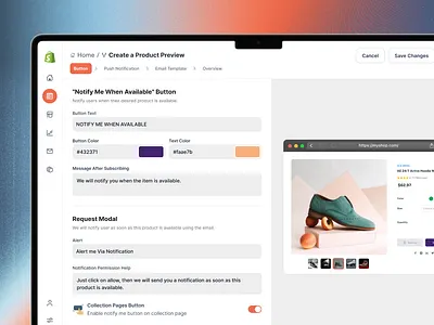 Alerts - Create Notification clean ui customer dashboard design system dtc e commerce eamail ecommerce email marketing fmcg minimal store modal notification online store product page shop store team member