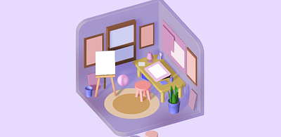 3d mini room design design