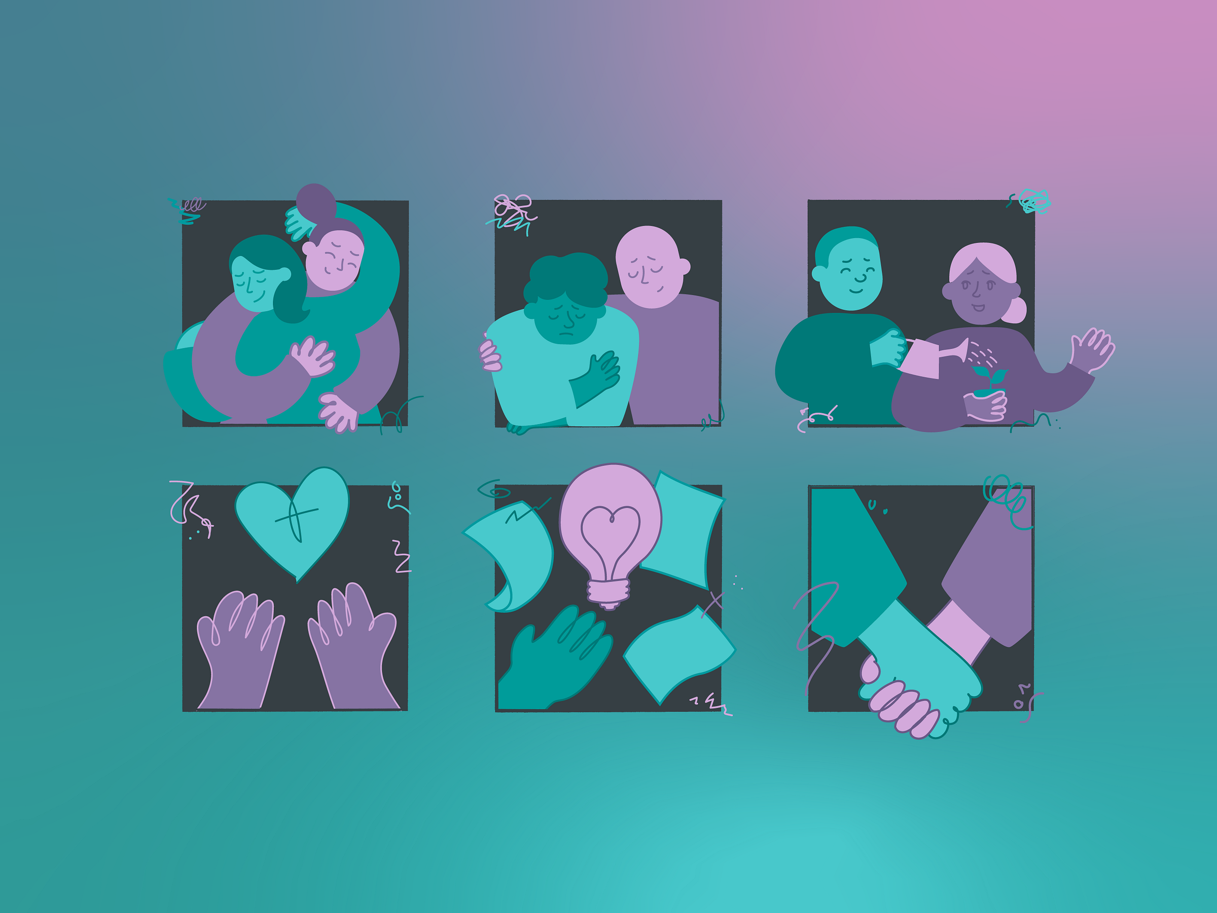 emotional-wellness-illustrations-by-emily-rens-on-dribbble