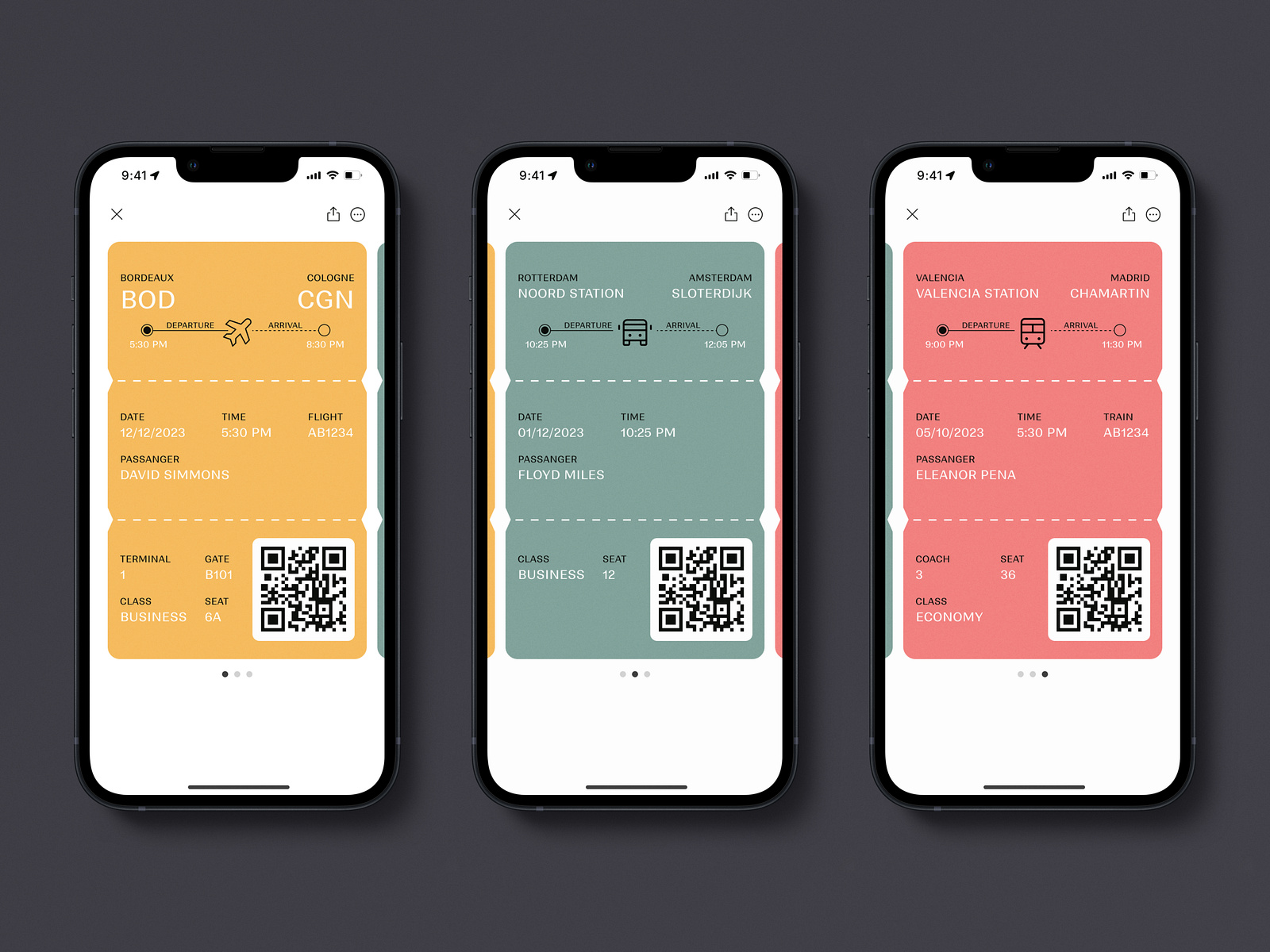 Boarding Pass by ozgurux on Dribbble