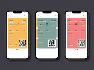 Boarding Pass 024 boarding pass boardingpass bus bus ticket challange daily daily ui dailyui plane plane ticket portfolio qr qr code station ticket train ui 24 ui challange ui24